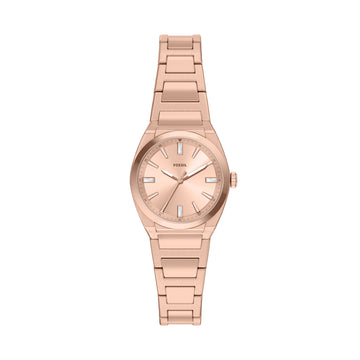 Fossil Women's Everett Three-Hand Rose Gold-Tone Stainless Steel Watch -  ES5491