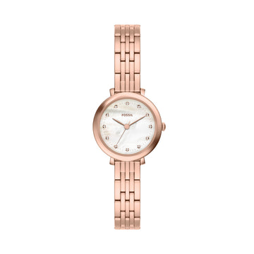 Fossil Heidi 26mm Three-Hand Rose Gold-Tone Stainless Steel Watch - ES5502