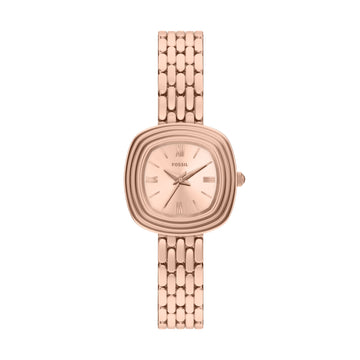 Fossil Emerson 30mm Three-Hand Rose Gold-Tone Stainless Steel Watch - ES5507