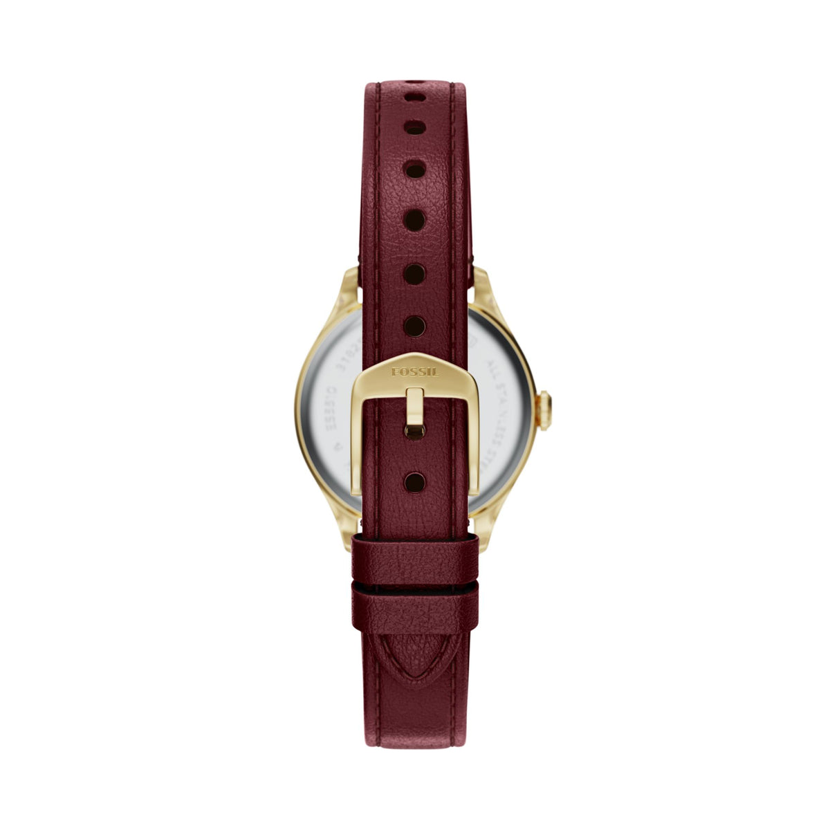 Fossil Gilmore 28mm Three-Hand Red Leather Watch - ES5510 (2)