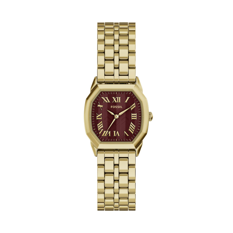 Fossil Harlow 27mm Three-Hand Gold-Tone Stainless Steel Watch - ES5511