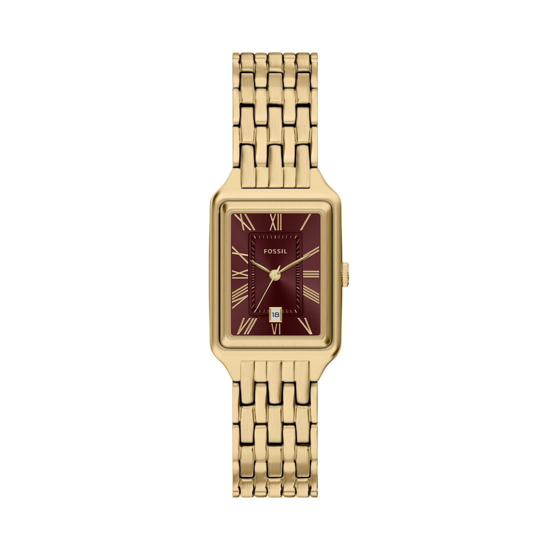 Fossil Raquel 23mm Three-Hand Date Gold-Tone Stainless Steel Watch - ES5512