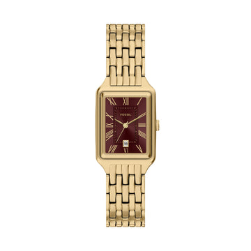 Fossil Raquel 23mm Three-Hand Date Gold-Tone Stainless Steel Watch - ES5512