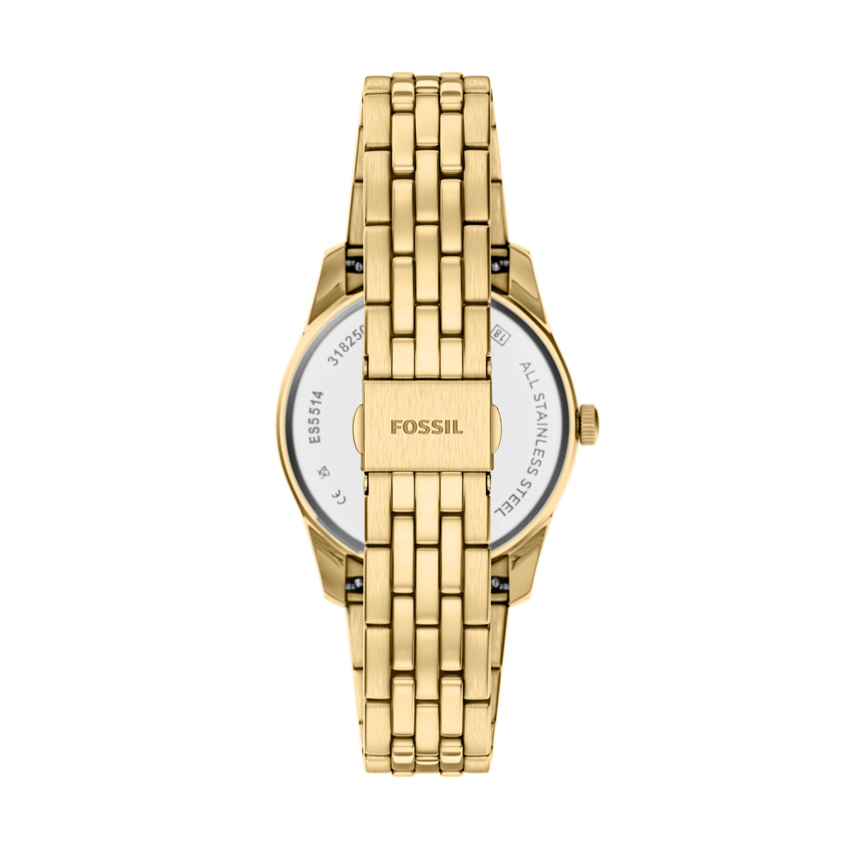 Fossil Scarlette 34mm Three-Hand Day-Date Gold-Tone Stainless Steel Watch - ES5514 (2)