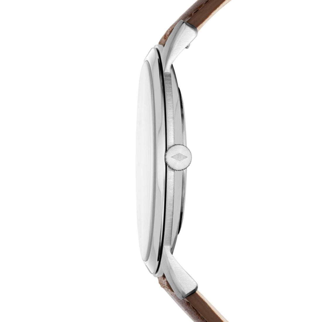 Fossil Minimalist 44mm Three-Hand Brown Leather Watch - FS5439