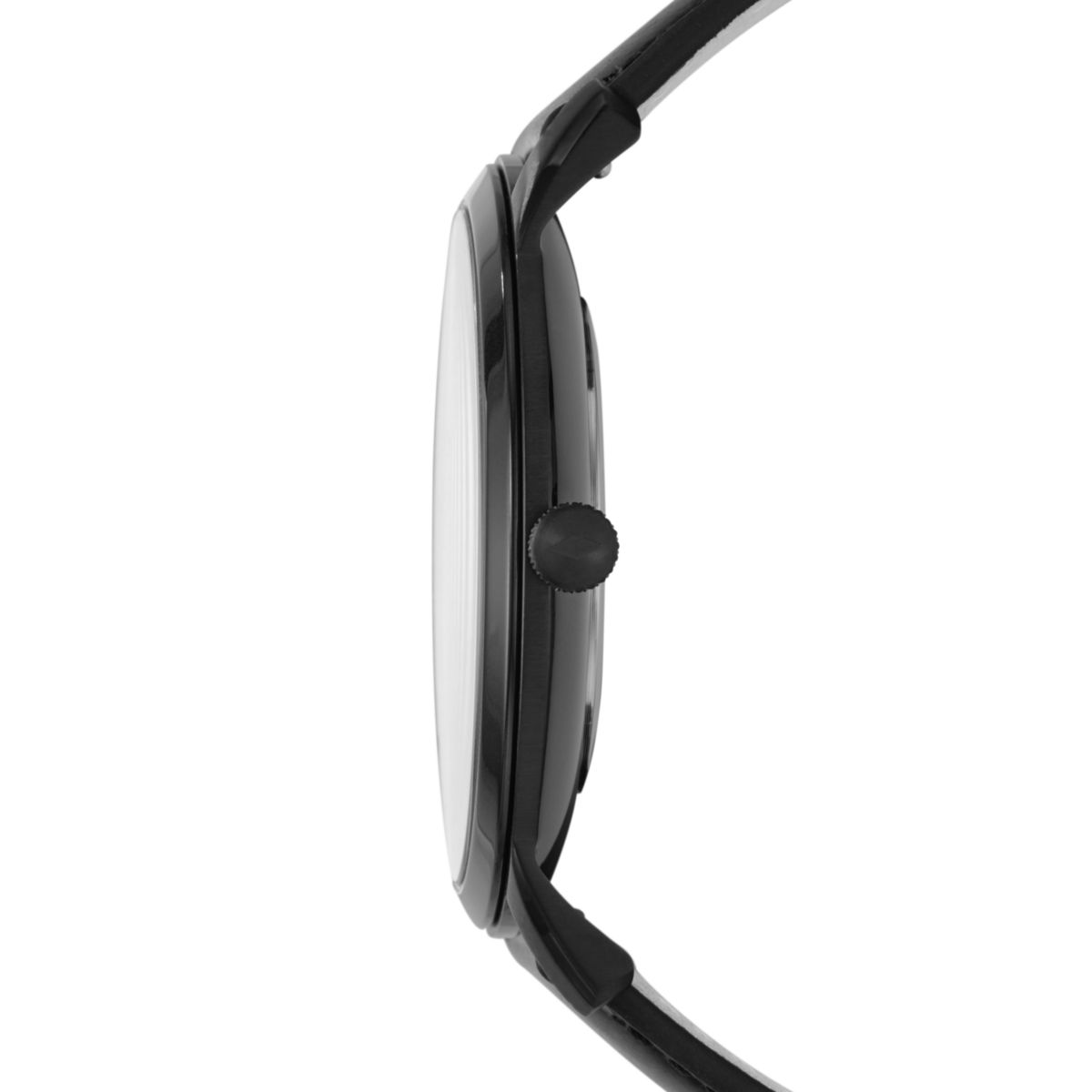 Fossil Minimalist 44mm Two-Hand Black Leather Watch - FS5447 (1)