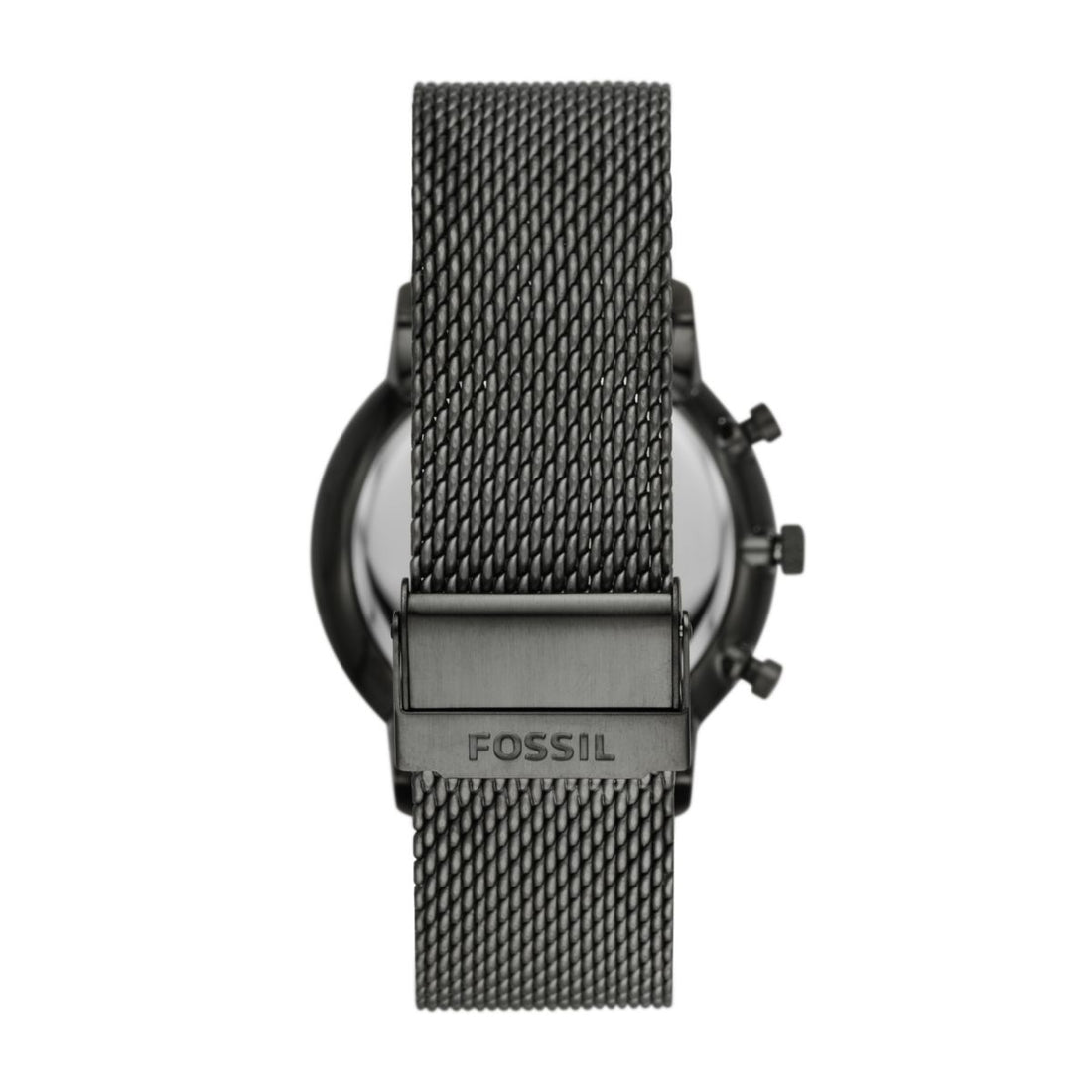 Fossil Neutra 44mm Chronograph Smoke Stainless Steel Mesh Watch - FS5699