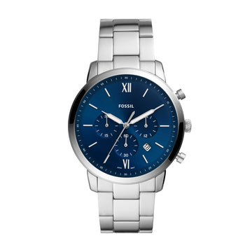 Fossil Neutra 44mm Chronograph Stainless Steel Watch - FS5792