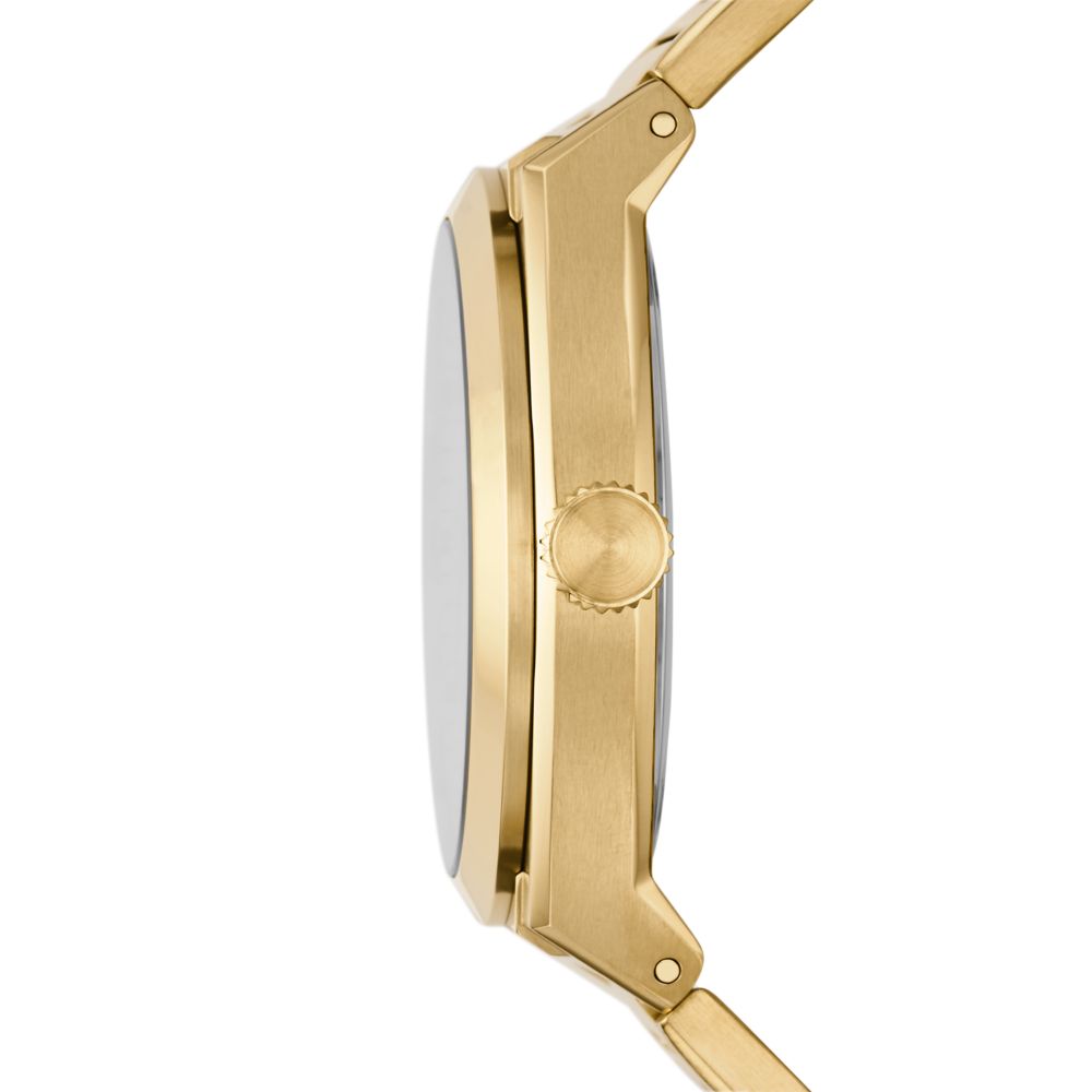 Fossil Everett 42mm Three-Hand Date Gold-Tone Stainless Steel Watch - FS5965 (1)