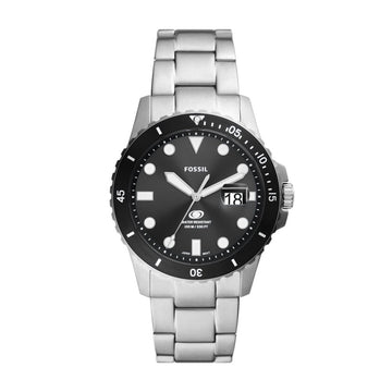 Fossil Blue Dive 42mm Three-Hand Date Stainless Steel Watch - FS6032