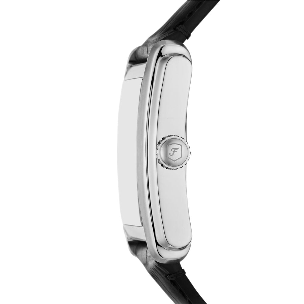 Fossil Carraway 30mm Three-Hand Black Croco Leather Watch - FS6078 (2)
