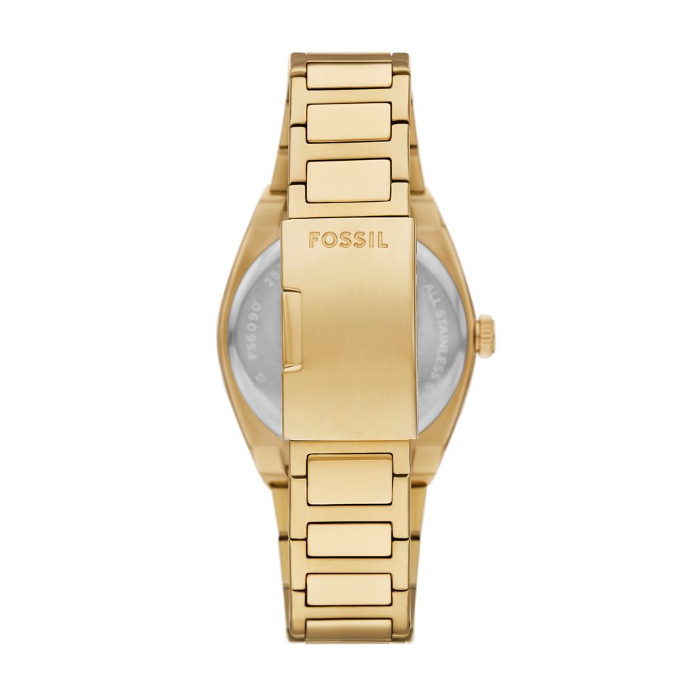 Fossil Everett 42mm Three-Hand Date Gold-Tone Stainless Steel Watch - FS6090 (2)