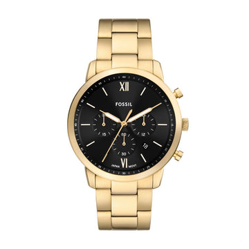 Fossil Neutra 44mm Chronograph Gold-Tone Stainless Steel Watch - FS6093