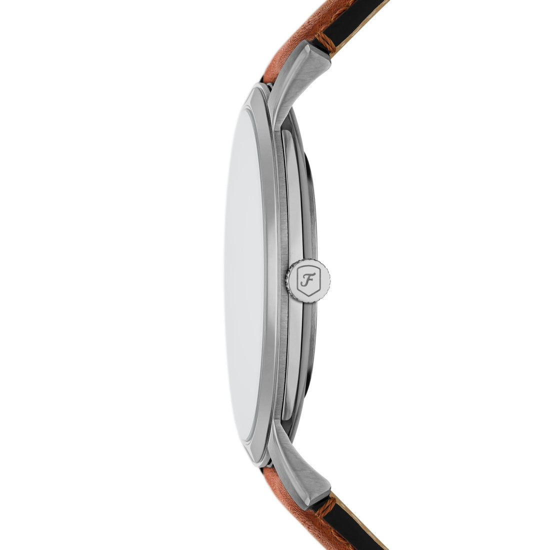 Fossil Minimalist 44mm Three-Hand Brown Leather Watch - FS6094