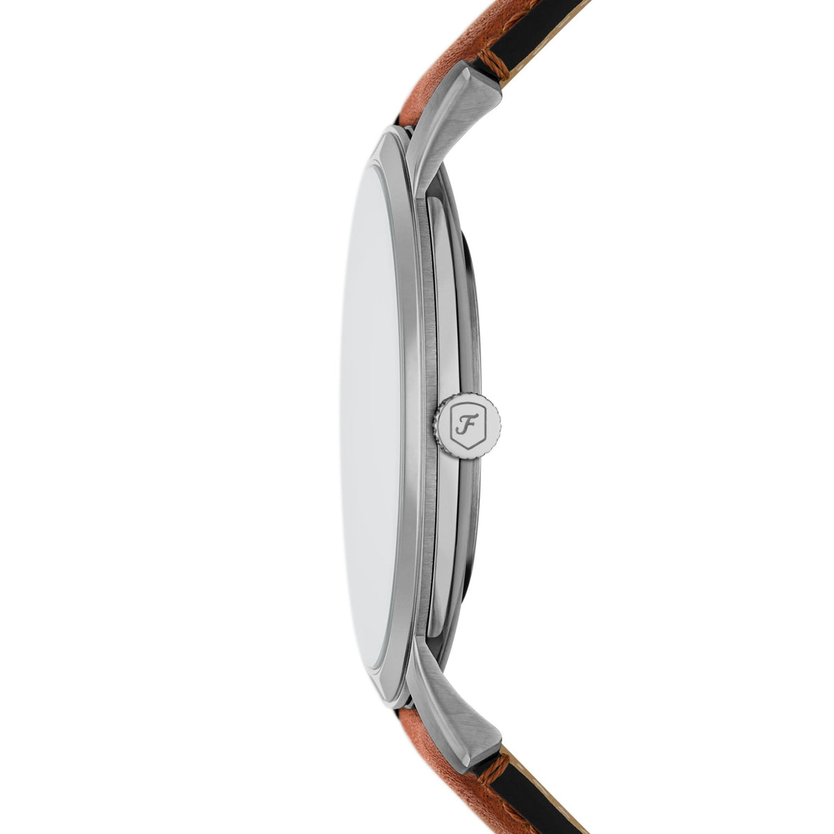 Fossil Minimalist 44mm Three-Hand Brown Leather Watch - FS6094 (1)