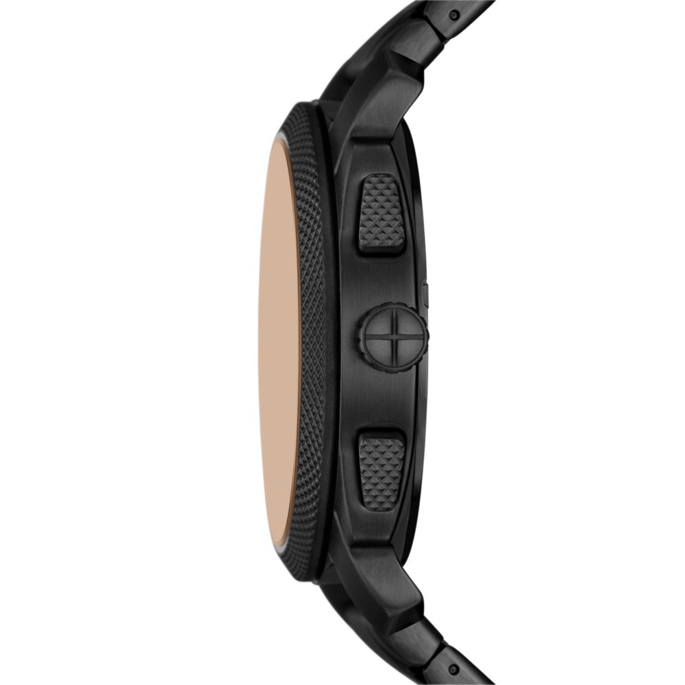 Fossil Machine 44mm Chronograph Black Stainless Steel Watch - FS6097 (1)