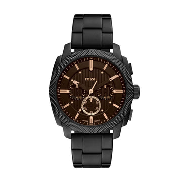 Fossil Machine 44mm Chronograph Black Stainless Steel Watch - FS6097