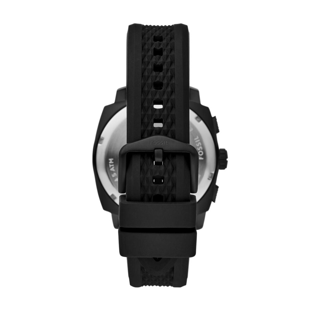 Fossil Machine 44mm Chronograph Black Silicone Watch - FS6099 (2)