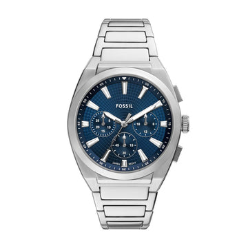 Fossil Everett 44mm Chronograph Stainless Steel Watch - FS6104