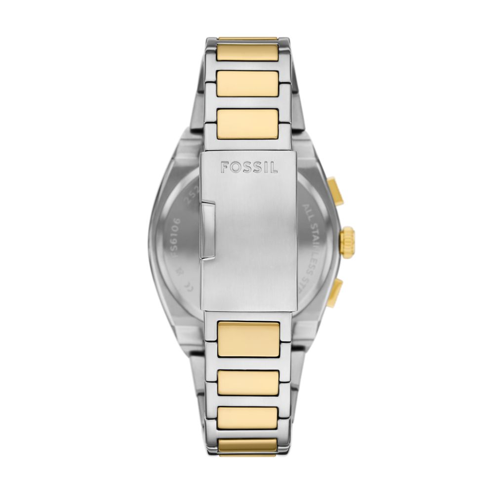 Fossil Everett 44mm Chronograph Two-Tone Stainless Steel Watch - FS6106 (2)