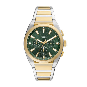 Fossil Everett 44mm Chronograph Two-Tone Stainless Steel Watch - FS6106
