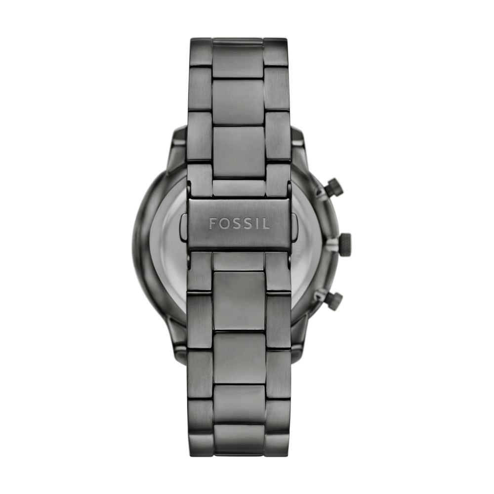 Fossil Neutra 44mm Chronograph Smoke Stainless Steel Watch - FS6111