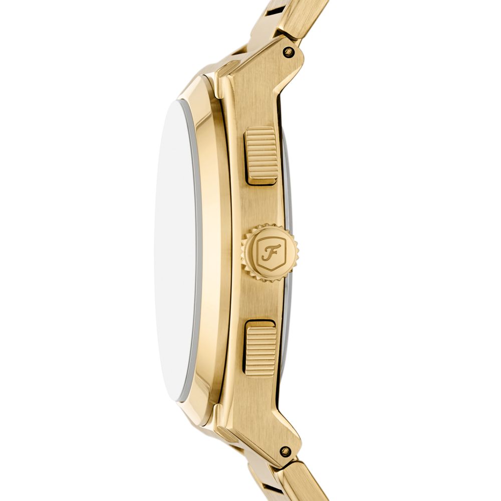 Fossil Everett 44mm Chronograph Gold-Tone Stainless Steel Watch - FS6119 (1)