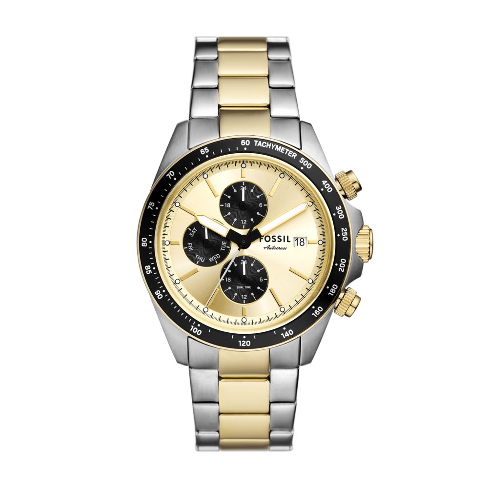 Fossil Autocross 42mm Multifunction Two-Tone Stainless Steel Watch - FS6126