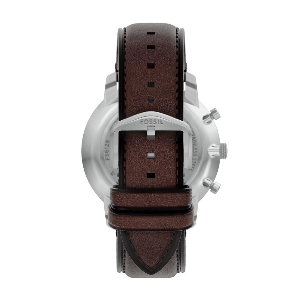 Fossil Neutra 44mm Chronograph Brown Leather Watch - FS6129 (2)