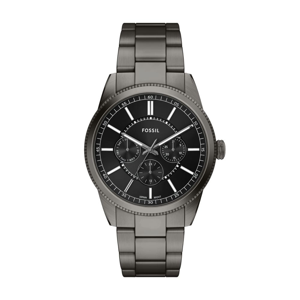 Fossil Pearson 42mm Multifunction Gunmetal Stainless Steel Watch - FS6136