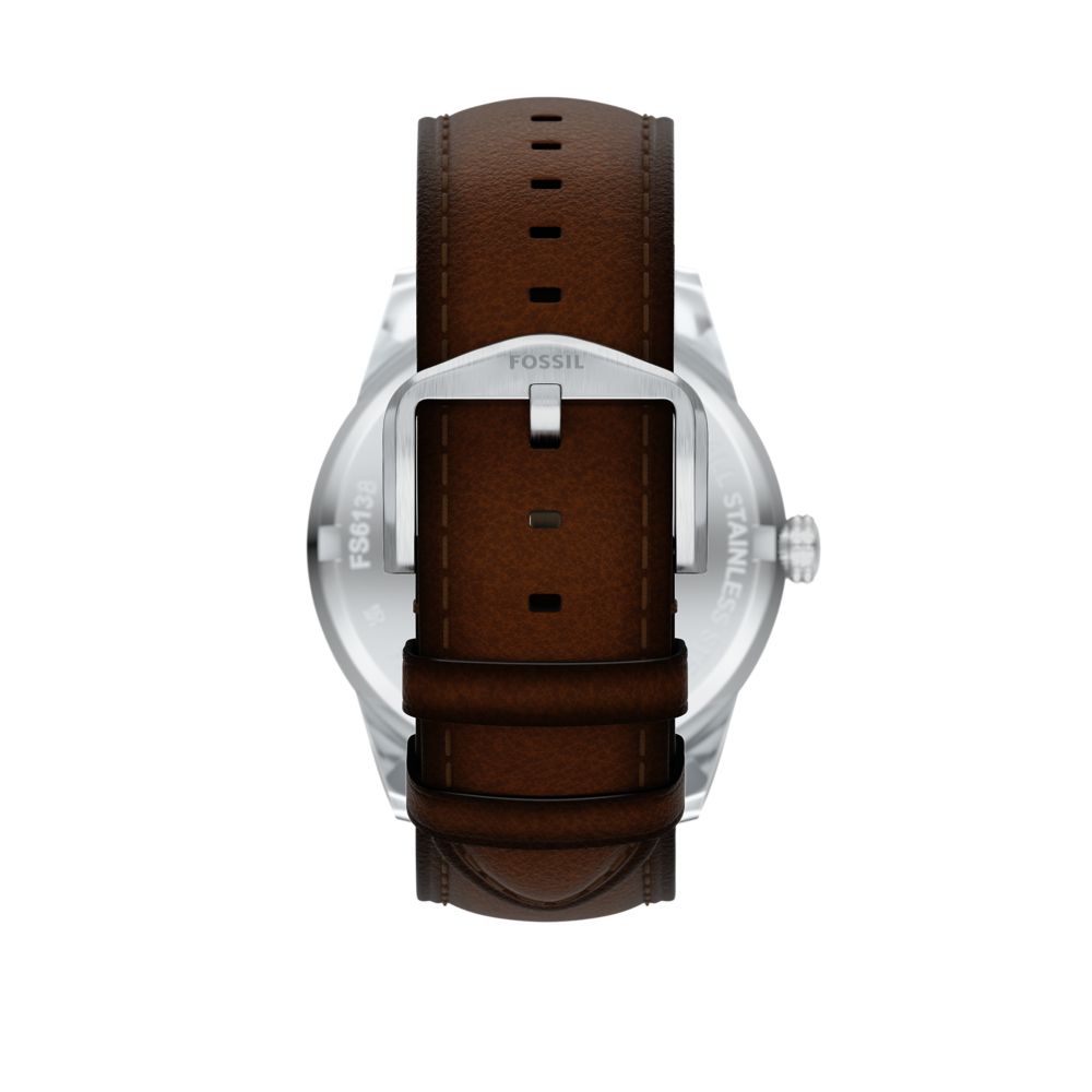 Fossil Pearson 42mm Multifunction Brown Leather Watch - FS6137 (2)