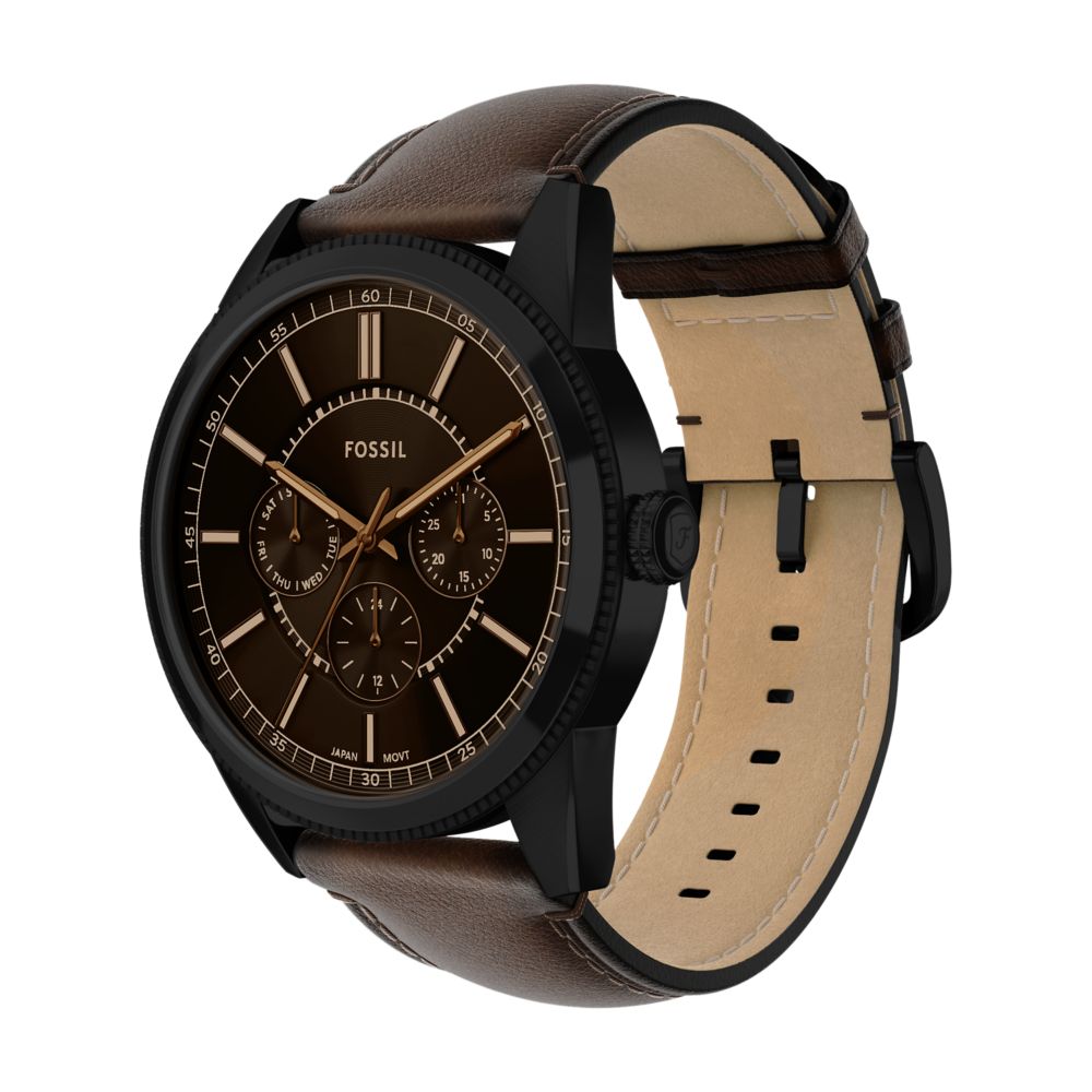 Fossil Pearson 42mm Multifunction Brown Leather Watch - FS6138 (2)