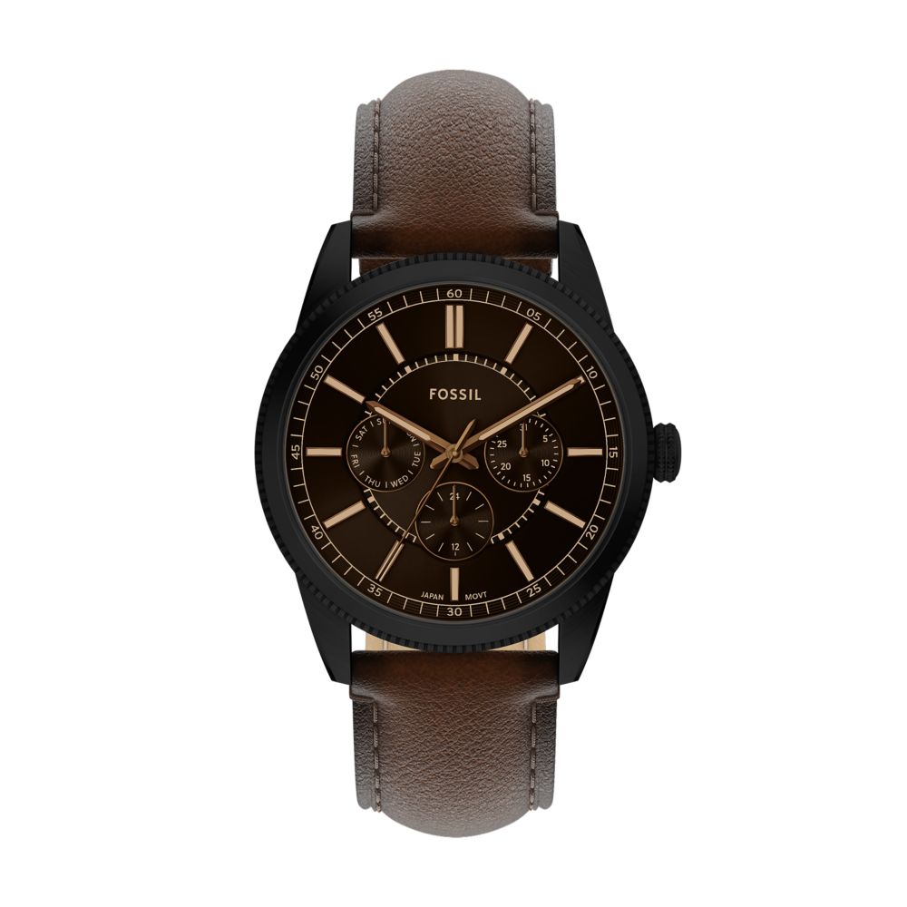 Fossil Pearson 42mm Multifunction Brown Leather Watch - FS6138