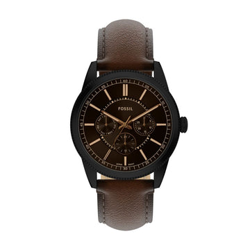 Fossil Pearson 42mm Multifunction Brown Leather Watch - FS6138