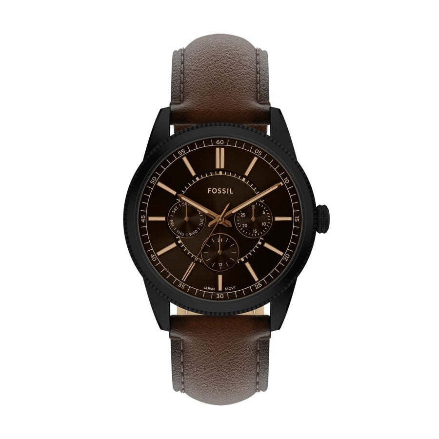Fossil Pearson 42mm Multifunction Brown Leather Watch - FS6138