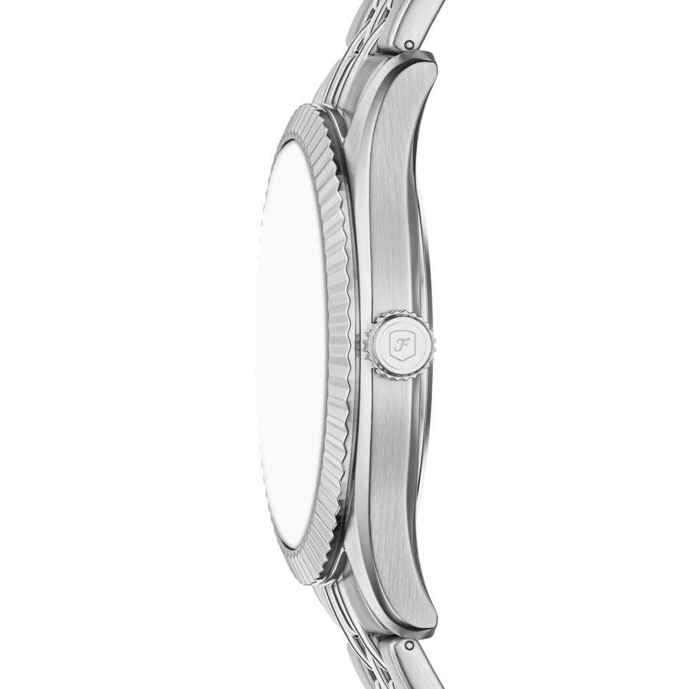 Fossil Campbell 42mm Three-Hand Day-Date Stainless Steel Watch - FS6139