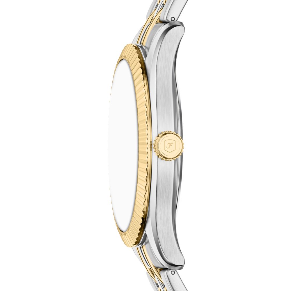 Fossil Campbell 42mm Three-Hand Day-Date Two-Tone Stainless Steel Watch - FS6141 (1)