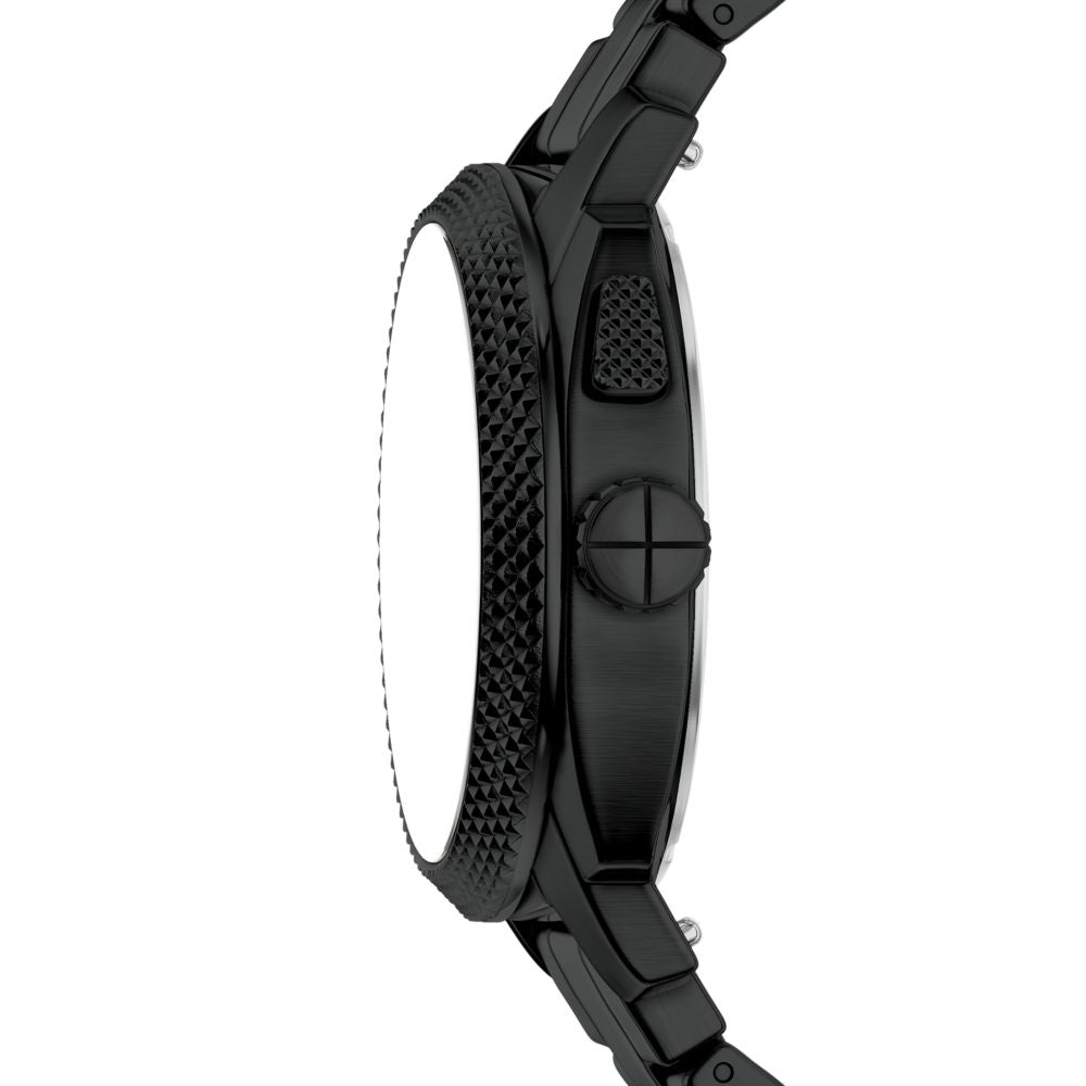 Fossil Machine Big Tic 41mm Black Stainless Steel Watch - FS6156