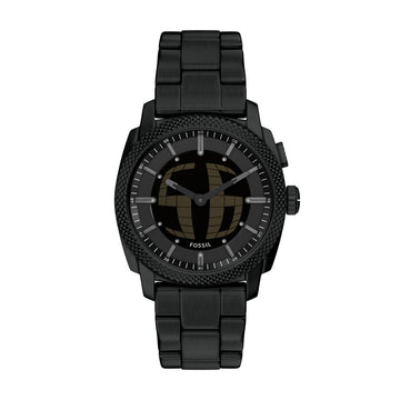 Fossil Machine Big Tic 41mm Black Stainless Steel Watch - FS6156