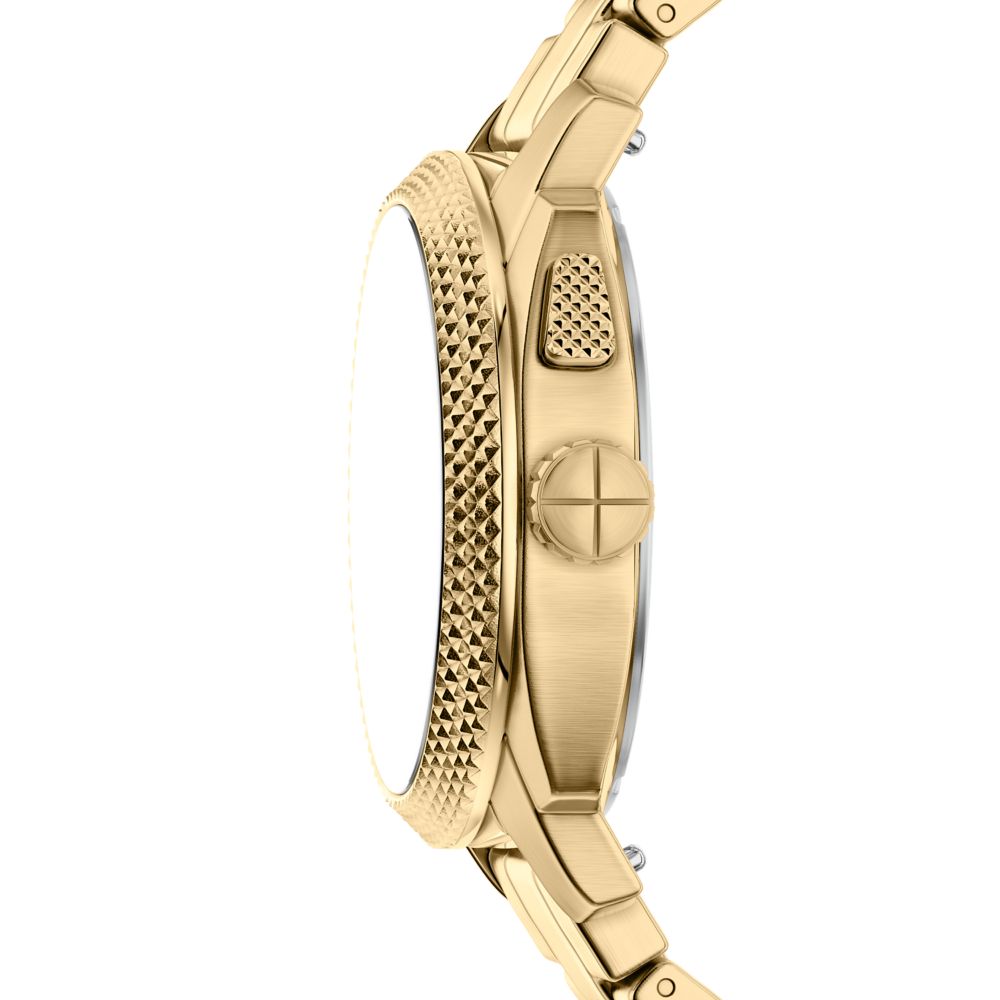 Fossil Machine Big Tic 41mm Gold-Tone Stainless Steel Watch - FS6157 (1)
