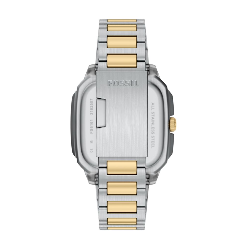 Fossil Crosby 42mm Three-Hand Date Two-Tone Stainless Steel Watch - FS6161 (2)