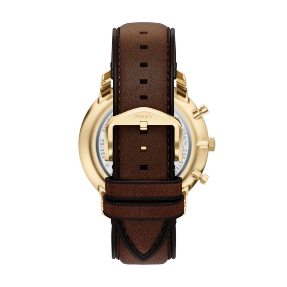 Fossil Neutra 44mm Chronograph Brown Leather Watch - FS6162 (2)