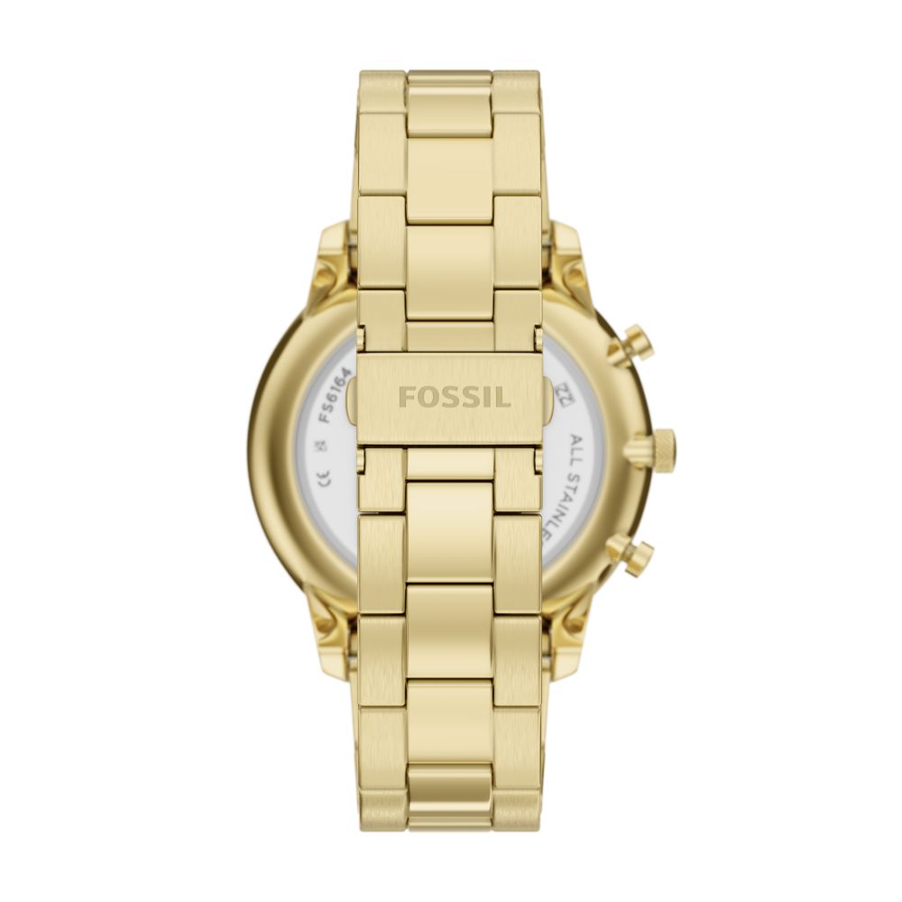 Fossil Neutra 44mm Chronograph Gold-Tone Stainless Steel Watch - FS6164 (2)