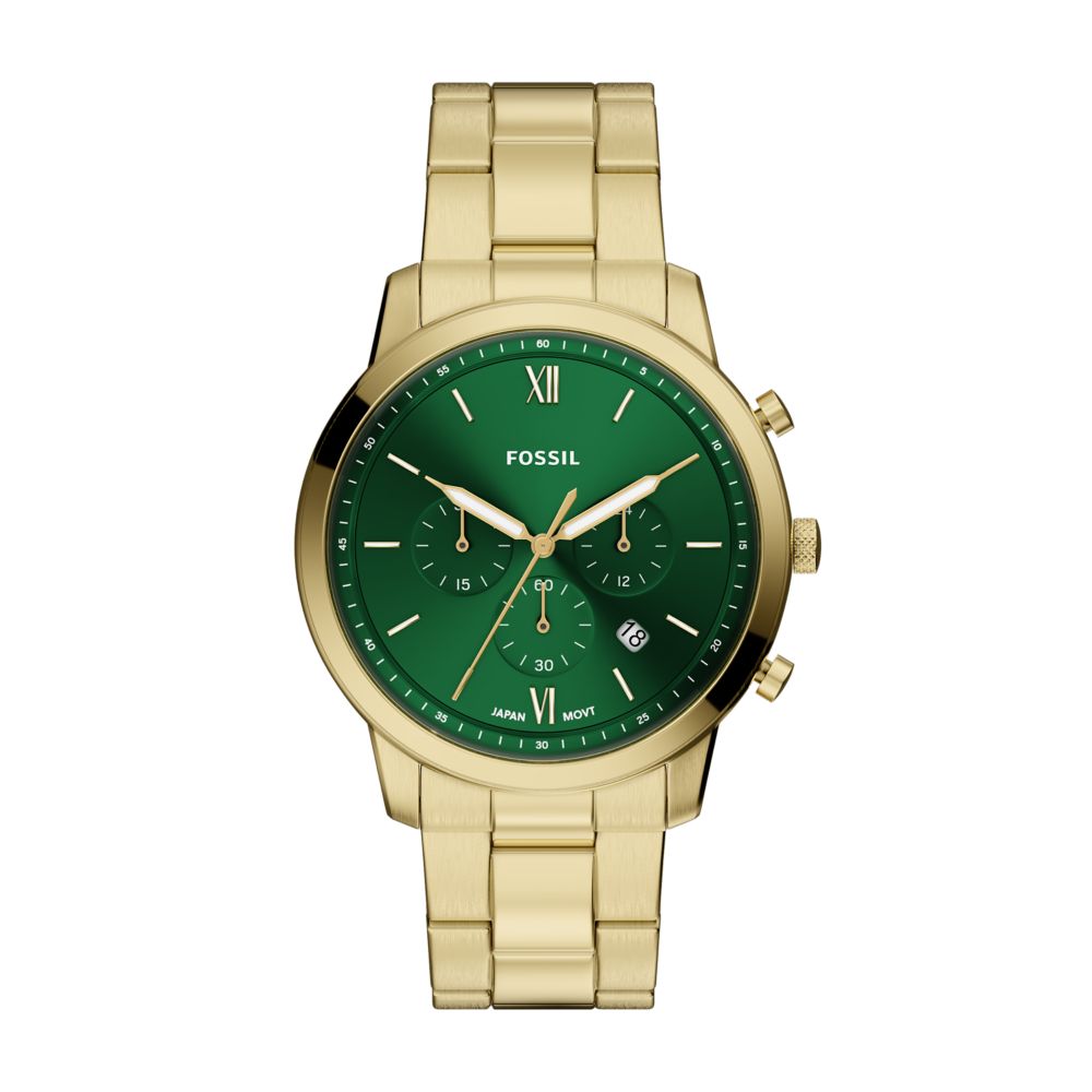 Fossil Neutra 44mm Chronograph Gold-Tone Stainless Steel Watch - FS6164