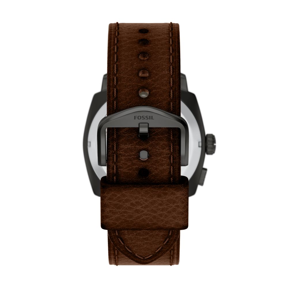 Fossil Machine Big Tic 41mm Brown Leather Watch - FS6165 (2)