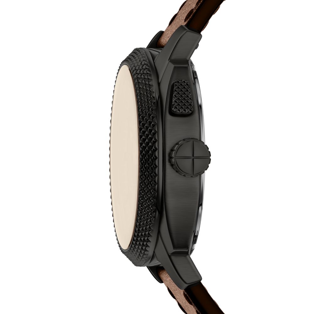 Fossil Machine Big Tic 41mm Brown Leather Watch - FS6165 (1)