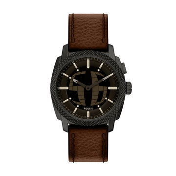 Fossil Machine Big Tic 41mm Brown Leather Watch - FS6165