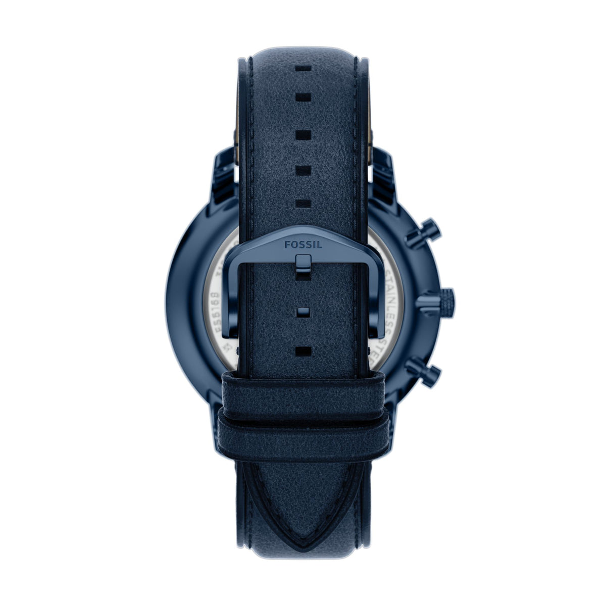 Fossil Neutra 44mm Chronograph Navy Leather Watch - FS6168 (2)