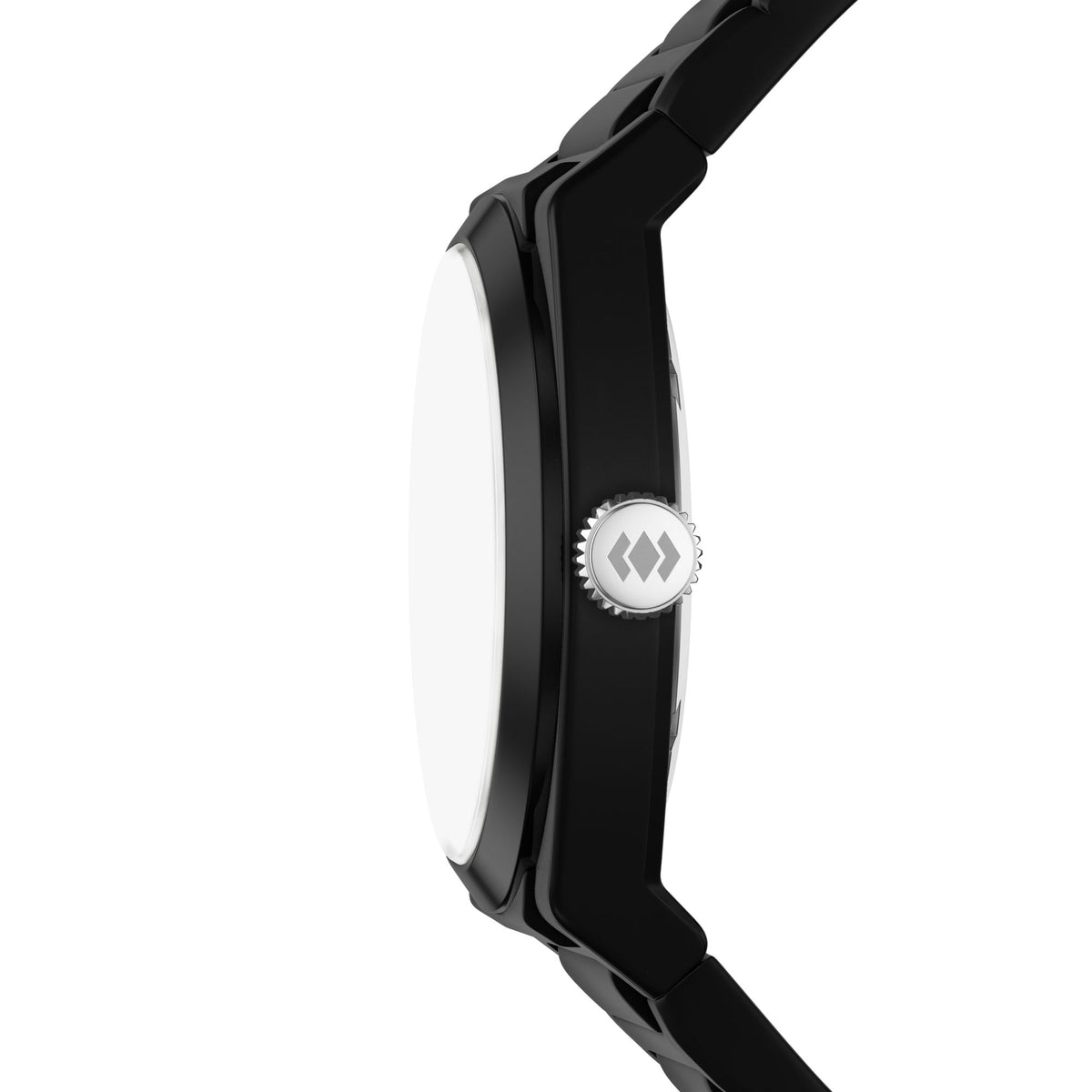 Fossil Everett 42mm Three-Hand Black Silicone Watch - FS6175 (2)