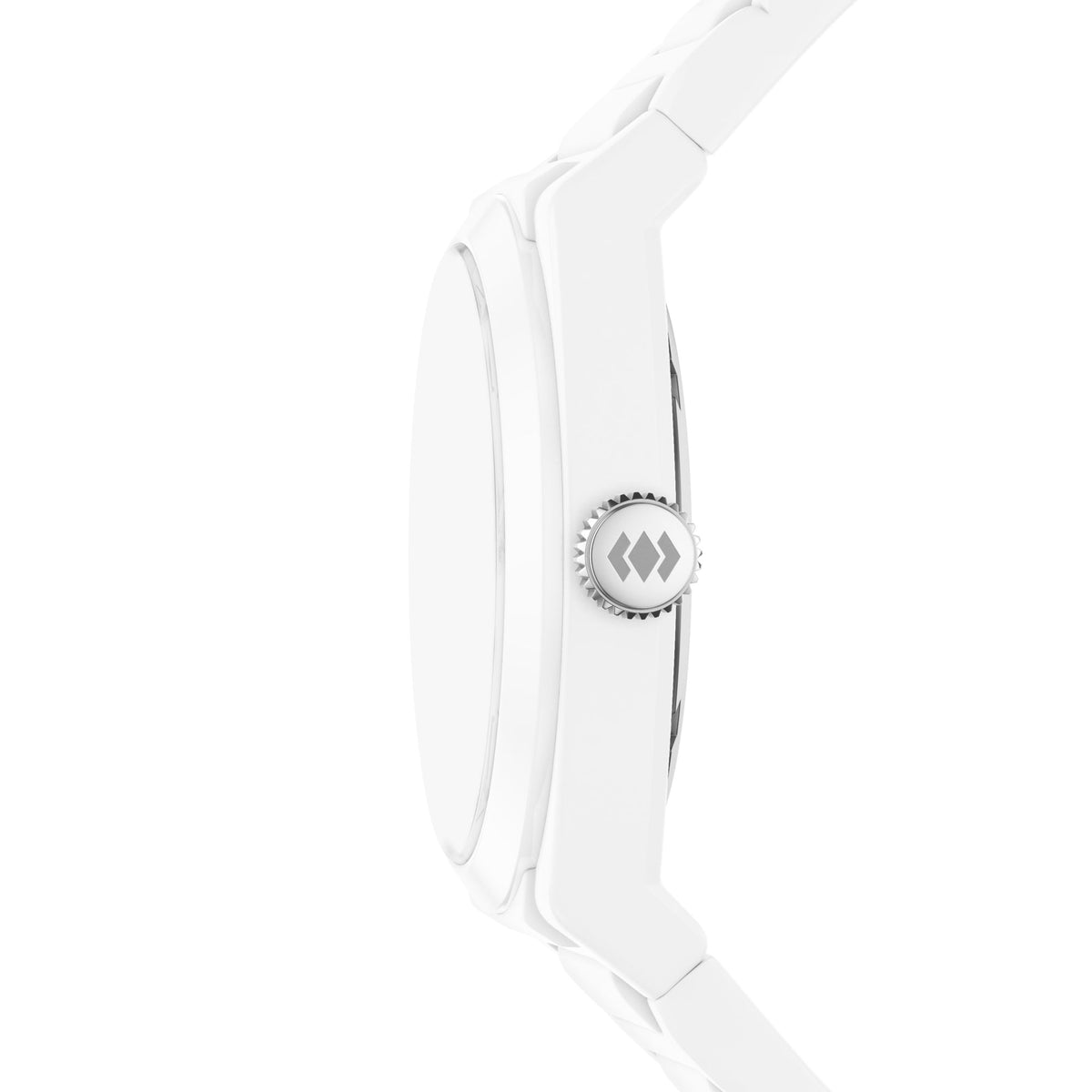 Fossil Everett 42mm Three-Hand White Silicone Watch - FS6176 (1)
